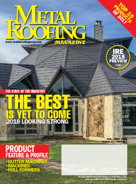 Metal Roofing magazine - Feb 2018 article screenshot