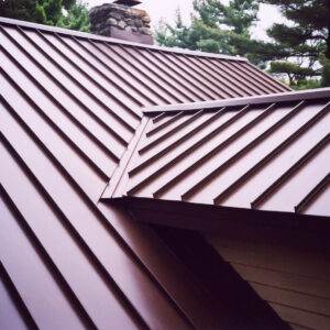 clicklock standing seam metal roofing detail