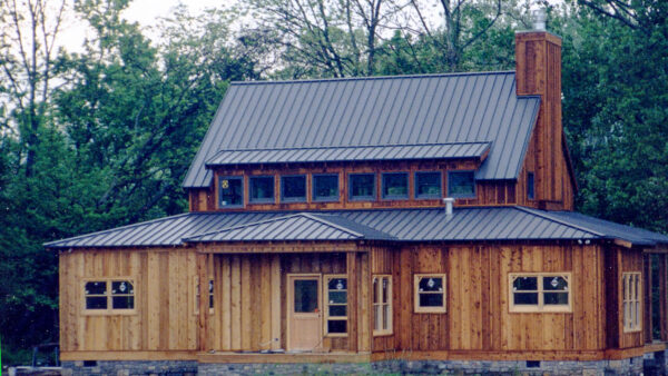 clicklock standing seam metal roofing log cabin