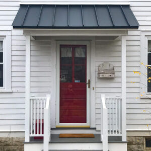 clicklock standing seam metal roofing porch roof