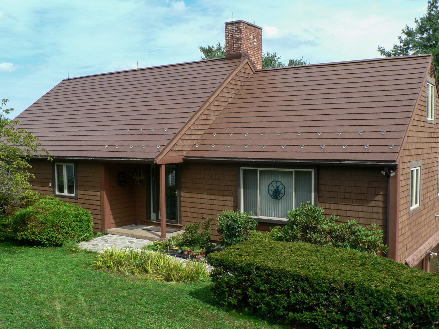 oxford shingle metal roofing mustang brown