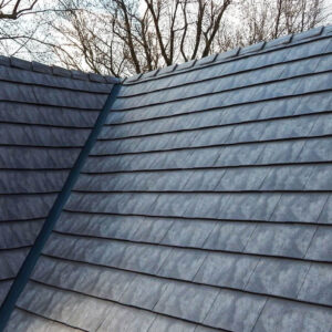 oxford slate rock metal roofing detail
