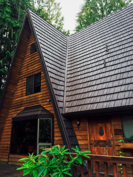 rustic shingle metal roofing a frame home
