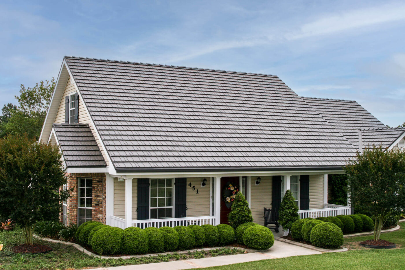 rustic shingle metal roofing cottage