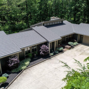 rustic shingle metal roofing modern home