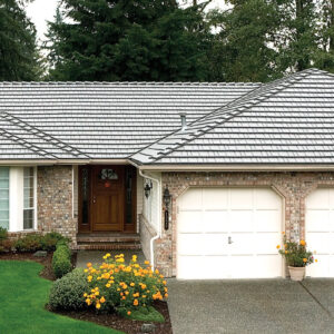 rustic shingle metal roofing ranch home