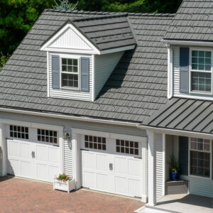 rustic shingle metal roofing with standing seam