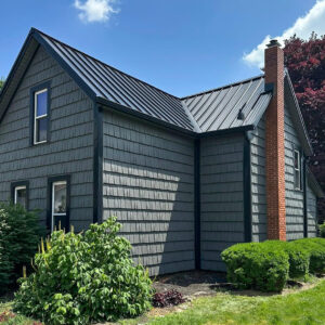 rustic shingle metal siding