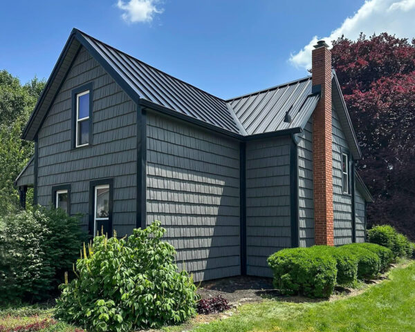 rustic shingle metal siding