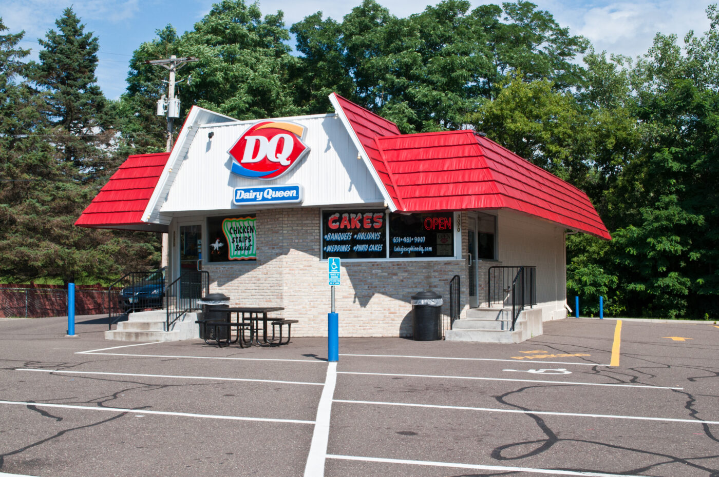 Mansard roof on commercial bldg