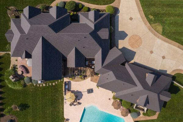 complex roof lines with classic metal roofing